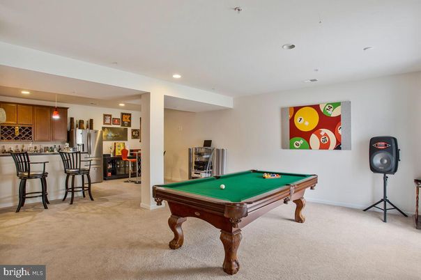 Billiard Table, Game Room, Interior, Kitchen, Pendant Lights, Recessed Lighting