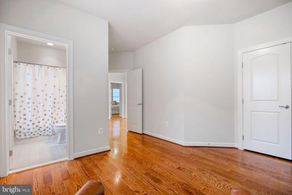 Bathroom, Empty room, Interior, Recessed Lighting, Wood Texture Flooring