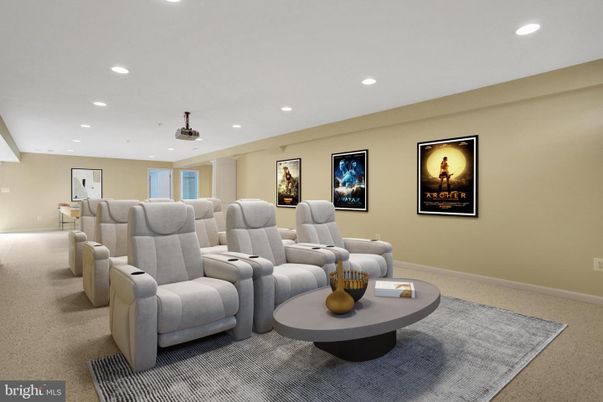 Home Theatre Room, Interior, Recessed Lighting, Theatre Room