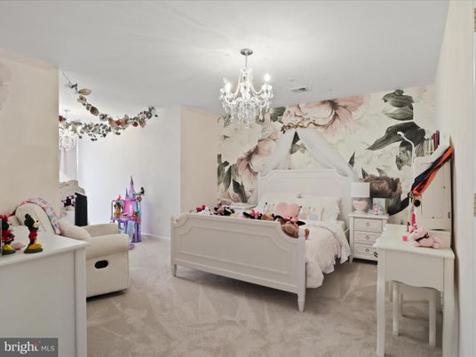 Bedroom, Chandelier, Interior
