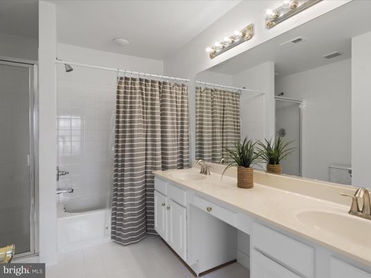 Bathroom, Dual Sink Vanities, Glass Shower, Interior