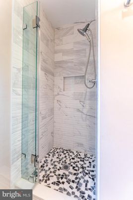 Bathroom, Glass Shower, Interior, Marble Walls
