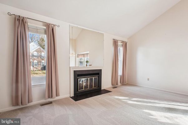 Empty room, Fireplace, Interior, Pendant Lights