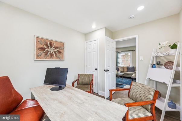Bedroom, Home Office, Interior, Recessed Lighting, Wood Texture Flooring