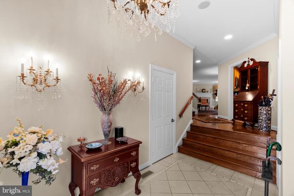 Chandelier, Interior, Recessed Lighting