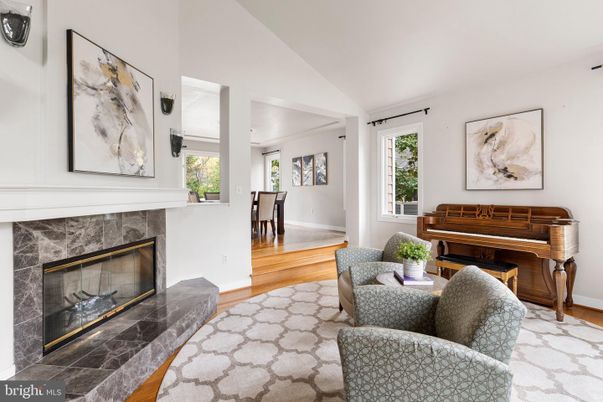 Fireplace, Interior, Living room, Piano, Wood Texture Flooring