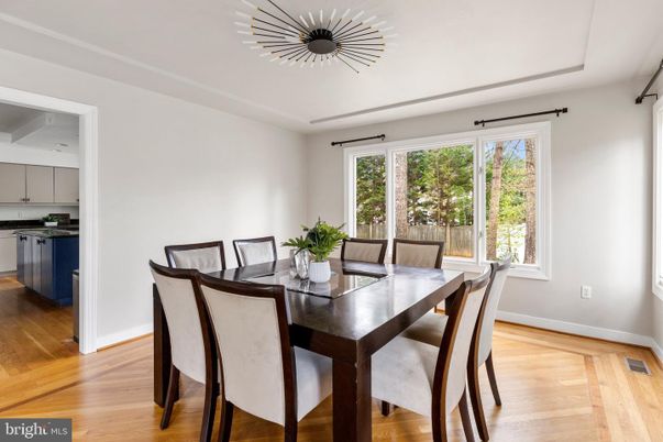 Dining room, Interior, Wood Texture Flooring