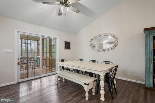 Dining room, Interior, Wood Texture Flooring