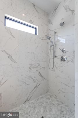 Bathroom, Glass Shower, Interior, Marble Walls