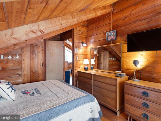 Bedroom, Interior, Wooden Ceilings, Wood Texture Flooring, Wooden Walls