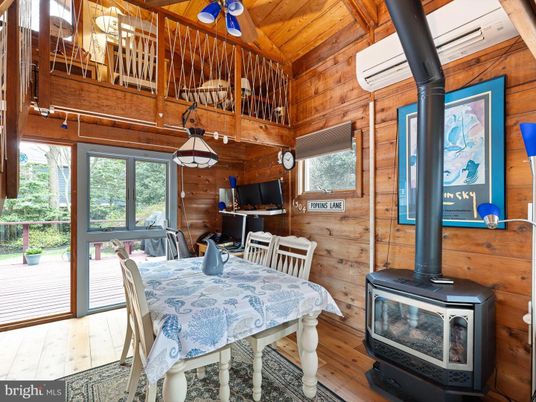Dining room, Fireplace, Interior, Wooden Beams, Wooden Ceilings, Wood Texture Flooring, Wooden Walls