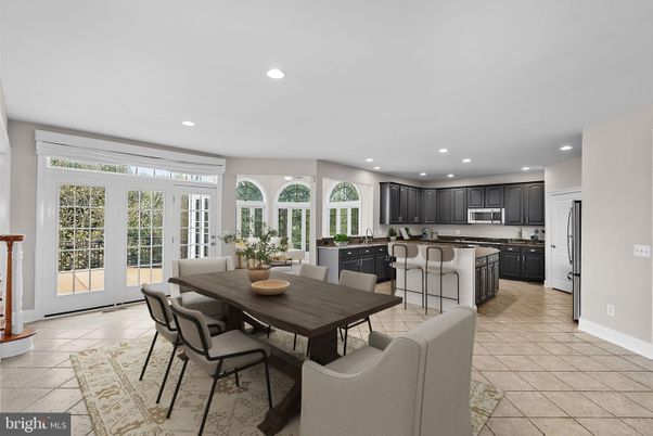 Dining room, Interior, Kitchen, Recessed Lighting