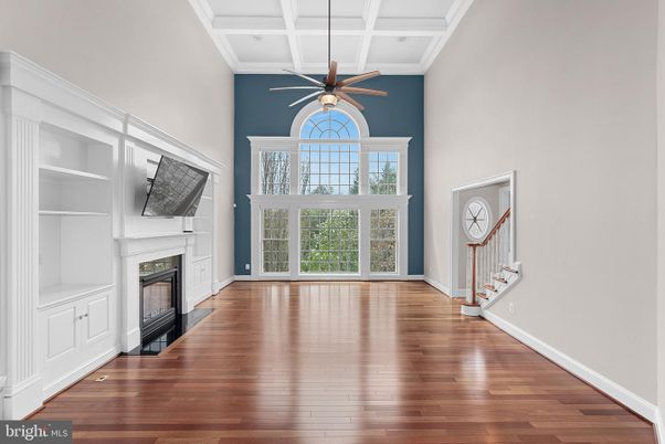 Empty room, Fireplace, Interior, Wood Texture Flooring