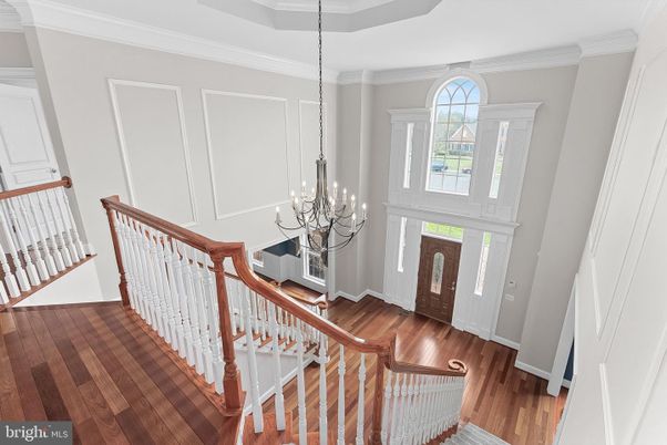 Chandelier, Interior, Wood Texture Flooring