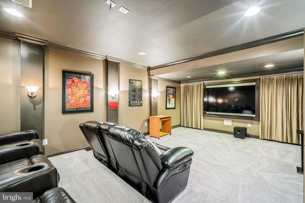 Home Theatre Room, Interior, Projection Screen, Recessed Lighting, Theatre Room