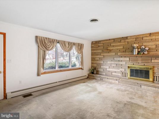 Empty room, Fireplace, Interior, Stone Walls