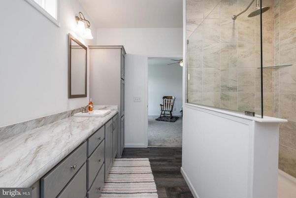 Bathroom, Interior, Wood Texture Flooring