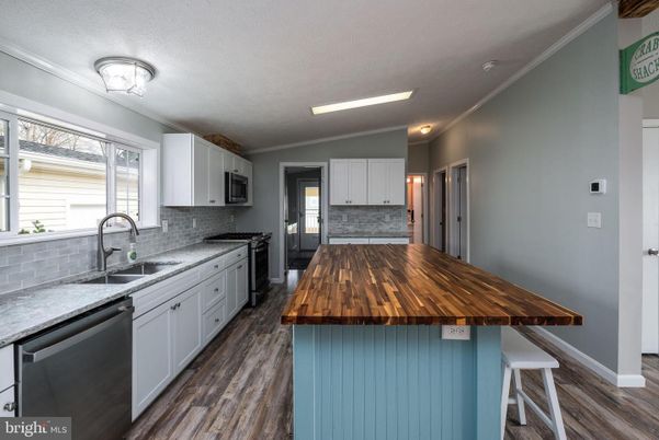 Interior, Kitchen, Wood Texture Flooring