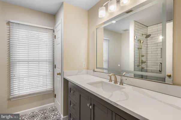 Bathroom, Dual Sink Vanities, Glass Shower, Interior