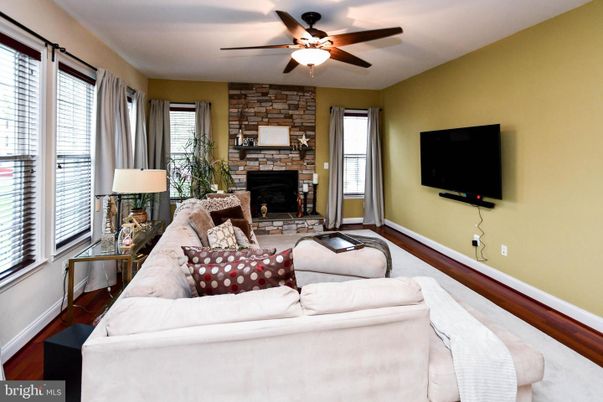 Bedroom, Fireplace, Interior, Living room, Stone Walls, Wood Texture Flooring