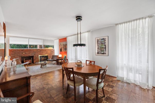 Dining room, Fireplace, Interior, Living room, Pendant Lights