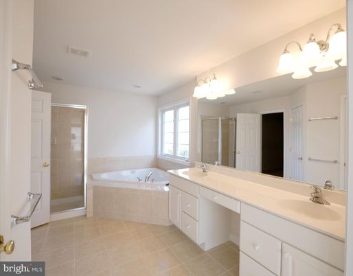 Bathroom, Dual Sink Vanities, Glass Shower, Interior