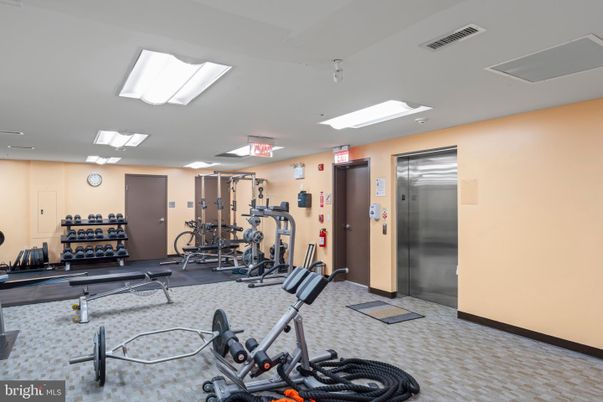 Fitness Equipment, Interior, Recessed Lighting