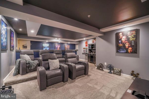 Home Theatre Room, Interior, Projection Screen, Recessed Lighting, Theatre Room