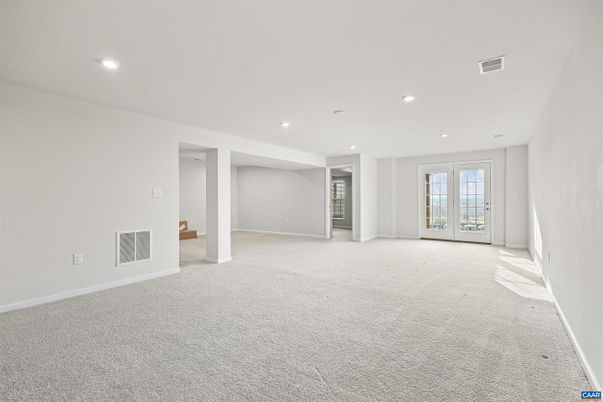 Empty room, Interior, Recessed Lighting