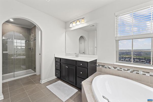 Bathroom, Dual Sink Vanities, Glass Shower, Interior