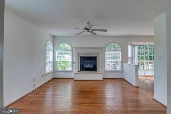 Empty room, Fireplace, Interior, Wood Texture Flooring