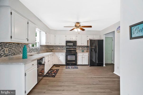 Interior, Kitchen, Wood Texture Flooring
