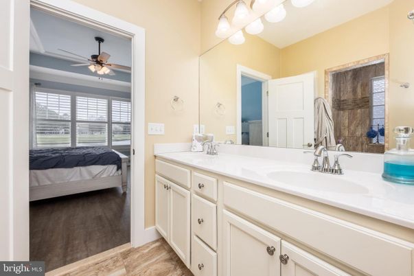 Bathroom, Bedroom, Dual Sink Vanities, Interior, Wood Texture Flooring