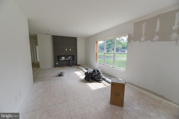 Empty room, Fireplace, Interior