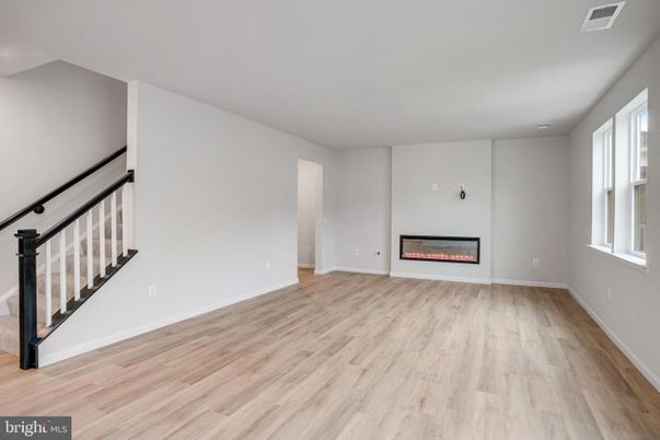 Empty room, Fireplace, Interior, Wood Texture Flooring