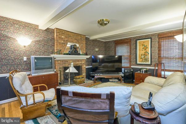Fireplace, Interior, Living room, Stone Walls, Wood Texture Flooring
