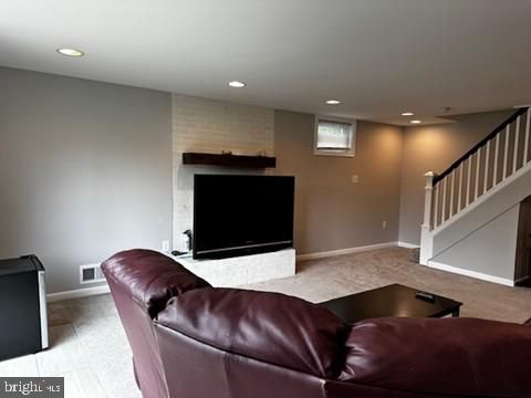 Interior, Living room, Recessed Lighting