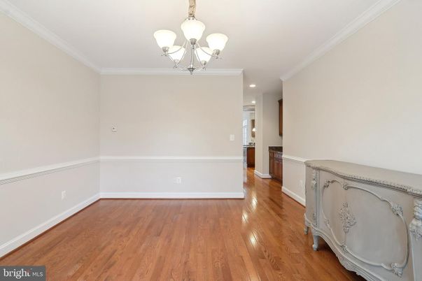 Chandelier, Empty room, Interior, Recessed Lighting, Wood Texture Flooring