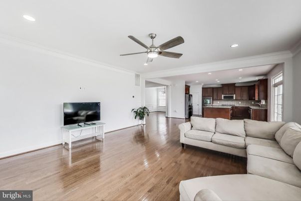 Interior, Kitchen, Living room, Recessed Lighting, Stainless Steel Appliances, Wood Texture Flooring