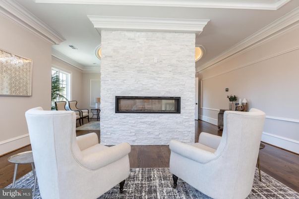 Fireplace, Interior, Living room, Stone Walls, Wood Texture Flooring