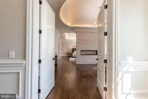 Interior, Recessed Lighting, Stone Walls, Wood Texture Flooring