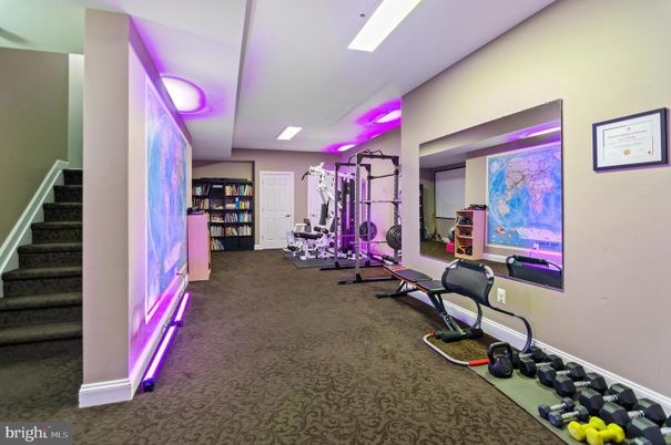 Fitness Equipment, Interior, Recessed Lighting