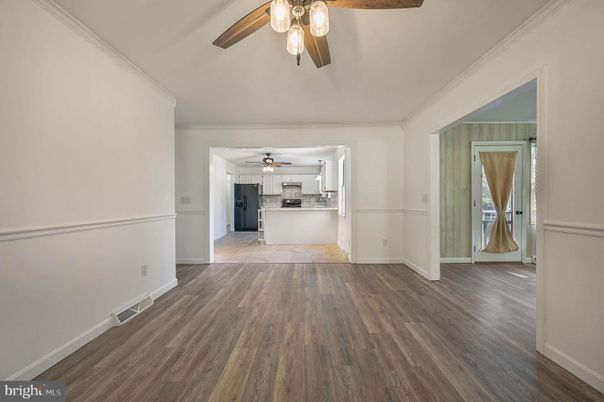 Empty room, Interior, Kitchen, Wood Texture Flooring