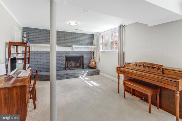 Fireplace, Interior, Piano, Stone Walls