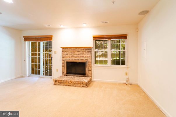 Empty room, Fireplace, Interior, Recessed Lighting