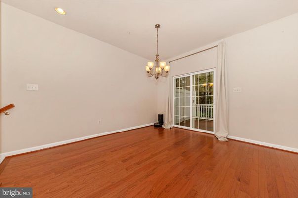 Chandelier, Empty room, Interior, Recessed Lighting, Wood Texture Flooring
