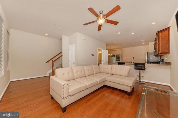 Interior, Kitchen, Living room, Recessed Lighting, Wood Texture Flooring
