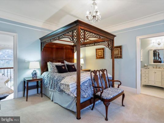 Bedroom, Chandelier, Interior