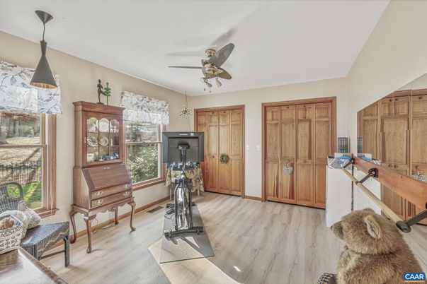 Fitness Equipment, Interior, Wood Texture Flooring