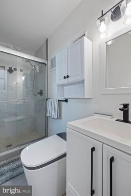 Bathroom, Glass Shower, Interior, Marble Walls